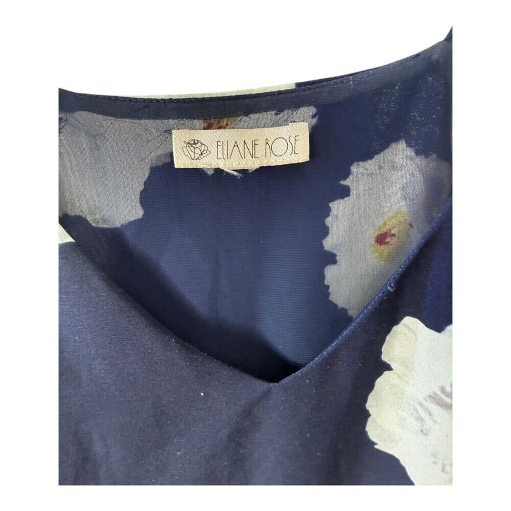 Eliane Rose Navy Blue Floral Maxi Dress with Spaghetti Straps - Picture 2 of 3